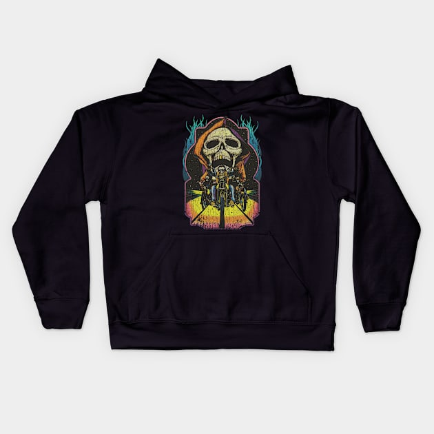 Death Riders 1972 Kids Hoodie by JCD666